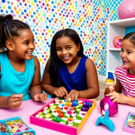 **

"A group of diverse, fully clothed young girls, aged 7-10, playing together with LOL Surprise dolls in a brightly lit, modern playroom. The room is decorated with colorful wallpaper and has various toys and games scattered around. The girls are smiling and engaged in imaginative play. The dolls are dressed in fashionable, modest outfits. Safe for work, appropriate content, family-friendly, perfect anatomy, natural proportions, professional photography, high quality, well-formed hands, proper finger count."

**