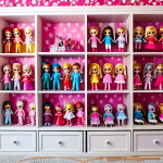 LOL 서프라이즈의 신규 출시 상품 리스트 - LOL Surprise! Collection Display**

"A brightly lit children's bedroom with shelves displaying a lar...